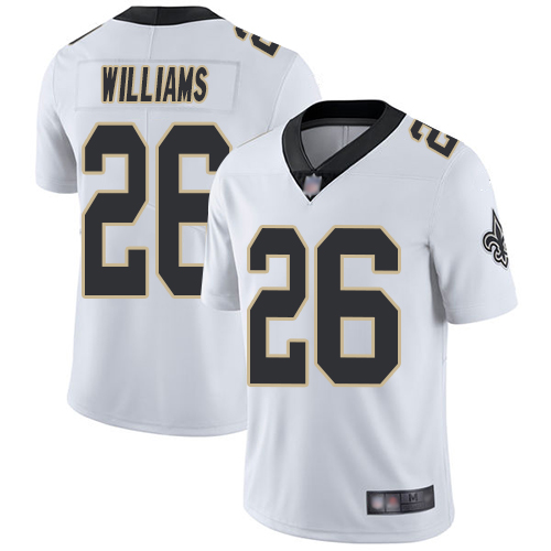 Men New Orleans Saints Limited White P J  Williams Road Jersey NFL Football #26 Vapor Untouchable Jersey->nfl t-shirts->Sports Accessory